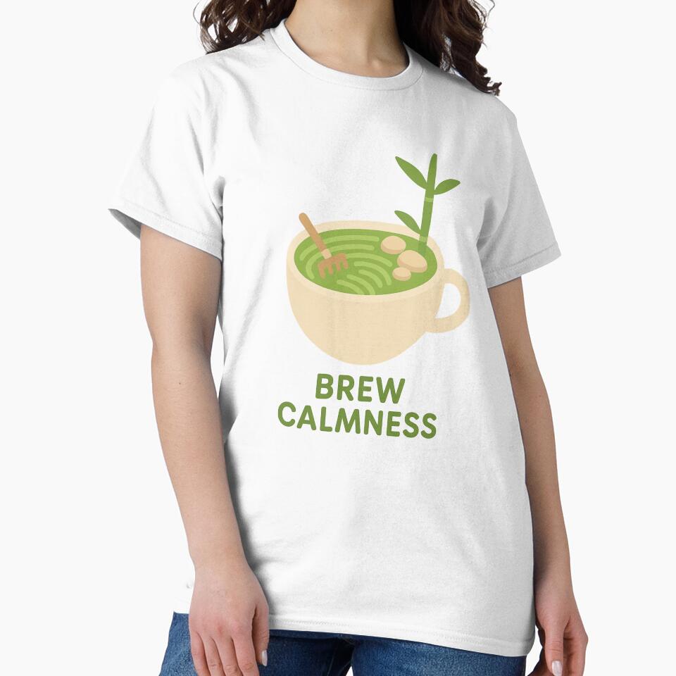 Brew Calmness – Matcha Zen Garden Tea Cup for Mindful Living & Tea Lovers by densh-media T-Shirts, Hoodie,... (Image 2)