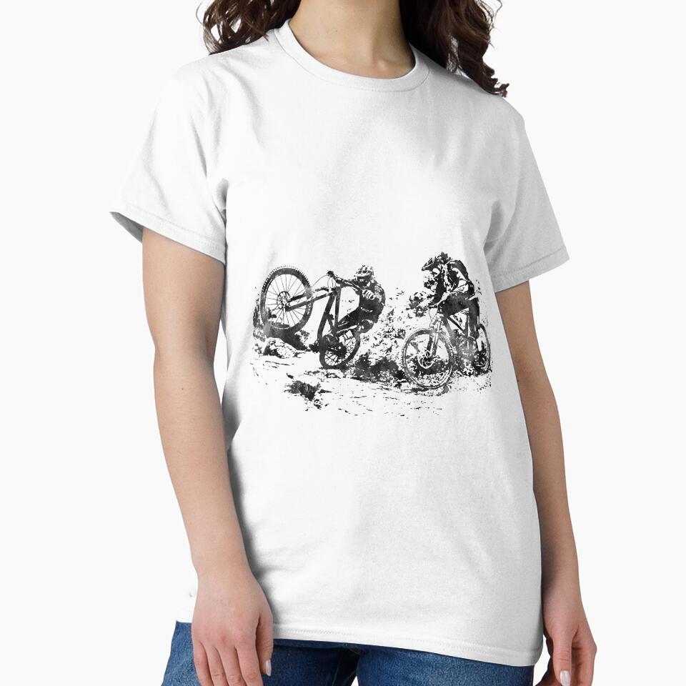 Mountain biking couple by Rosaliartbook T-Shirts, Hoodie, Sweatshirt | BlankRebels.com (Image 2)