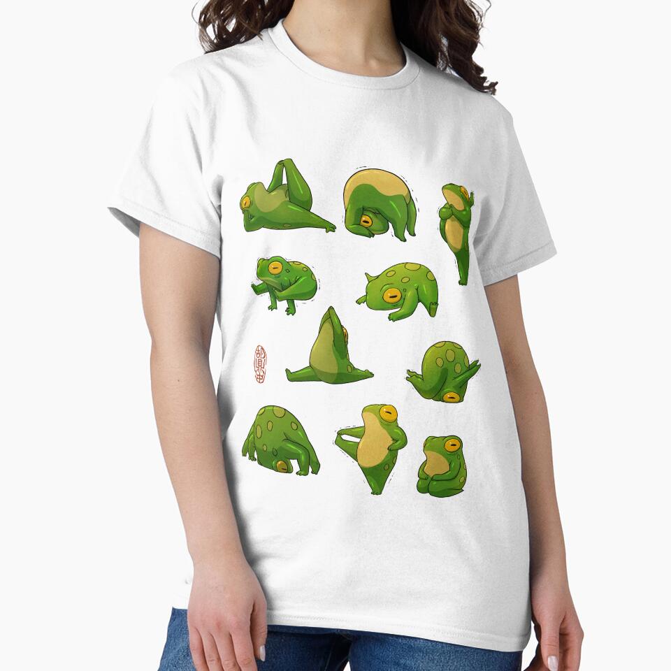 Yoga Frogs 2 Poster No Text by DingHuArt T-Shirts, Hoodie, Sweatshirt | BlankRebels.com (Image 2)