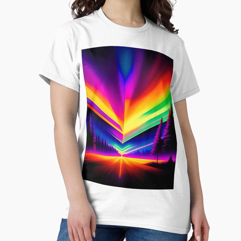 Neon Forest Abstract Art by Esterlane T-Shirts, Hoodie, Sweatshirt | BlankRebels.com (Image 2)
