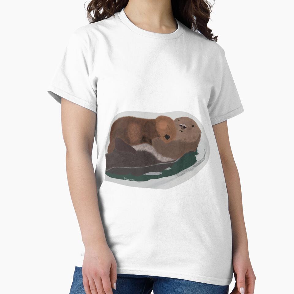 Otters holding hands by noonjournal T-Shirts, Hoodie, Sweatshirt | BlankRebels.com (Image 2)