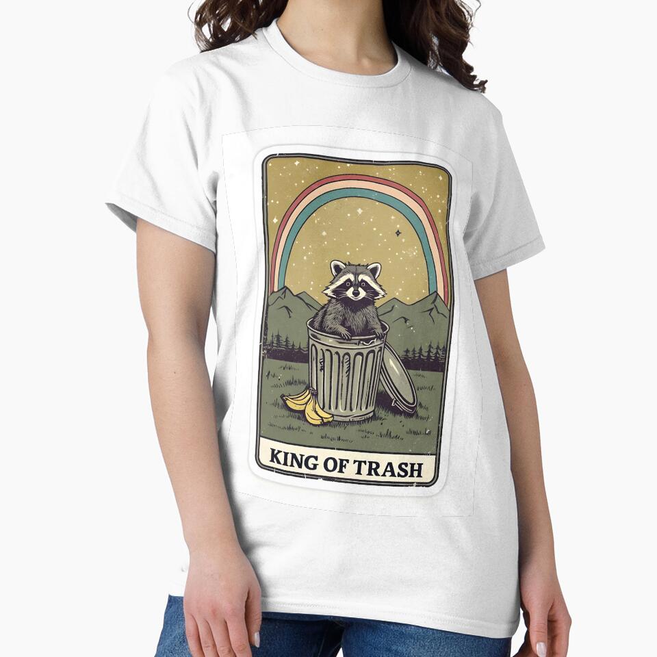King of trash raccoon by Willowdoodlesuk T-Shirts, Hoodie, Sweatshirt | BlankRebels.com (Image 2)