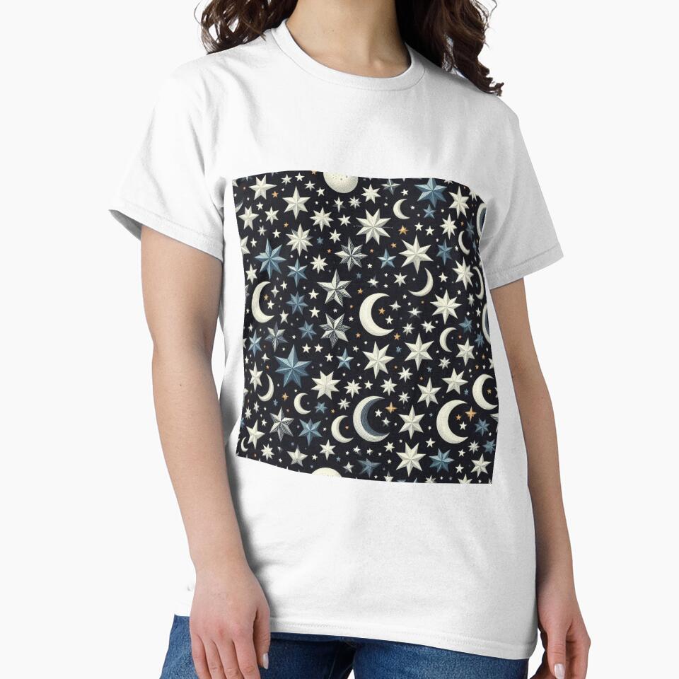 Simplistic moons and stars by saskye T-Shirts, Hoodie, Sweatshirt | BlankRebels.com (Image 2)