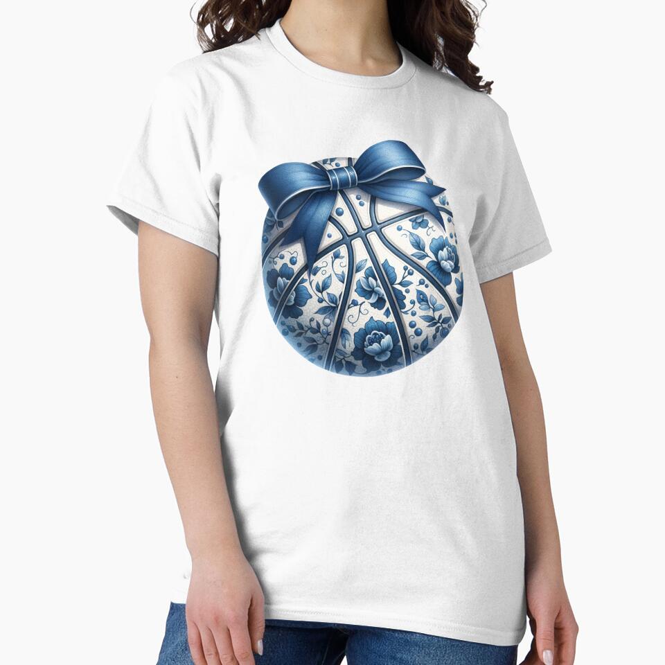 Cute Basketball Floral Chinoiserie Basketball Mom Women Girls by FunToTheFullest T-Shirts, Hoodie, Sweatshirt (Image 2)