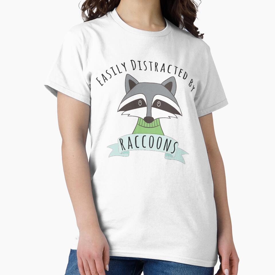 Easily Distracted By Raccoons, Funny Raccoon, Raccoon Gift, Raccoon Lover, Cute Raccoon by RedArtsDesign... (Image 2)
