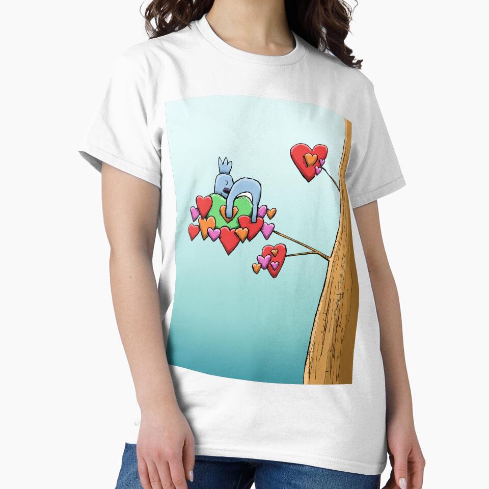 Cute Koala Sleeping on Hearts by eddcross T-Shirts, Hoodie, Sweatshirt | BlankRebels.com (Image 2)