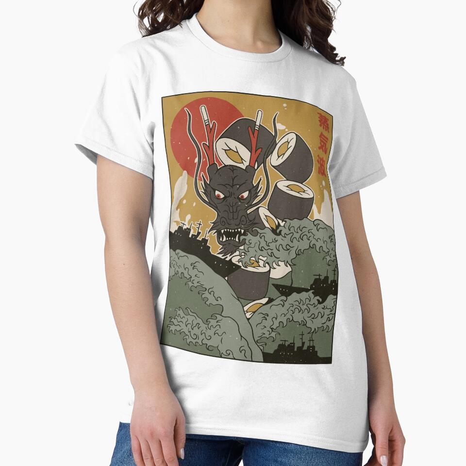 Great Sushi Dragon by LRCollections T-Shirts, Hoodie, Sweatshirt | BlankRebels.com (Image 2)