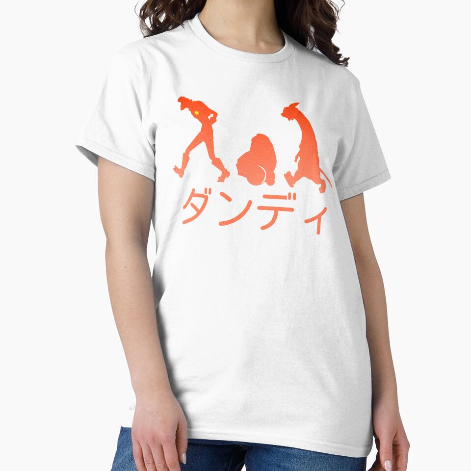 Space Dandy Silhouette "Dandy" (Orange) by Mossmog