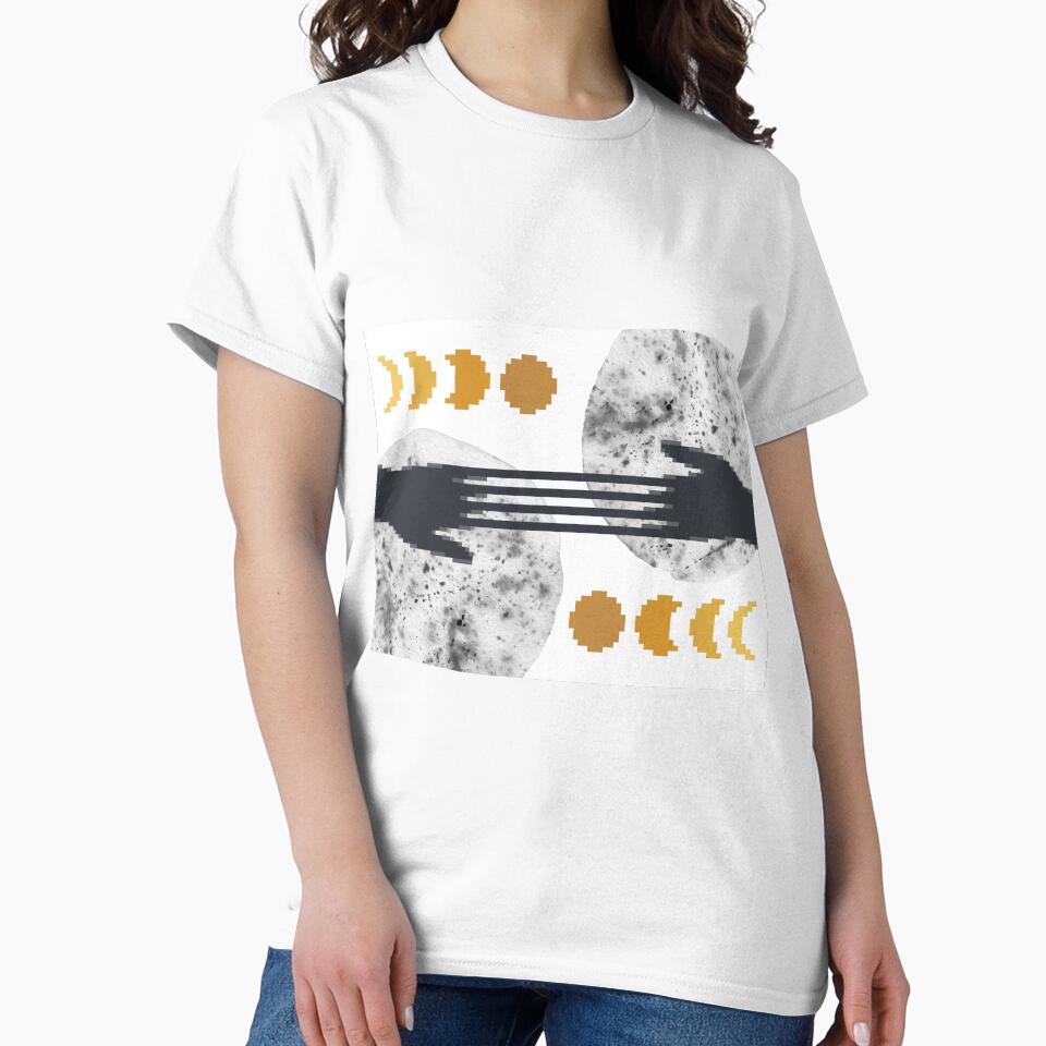 Pixel art hands and moon by WhalesWay T-Shirts, Hoodie, Sweatshirt | BlankRebels.com (Image 2)
