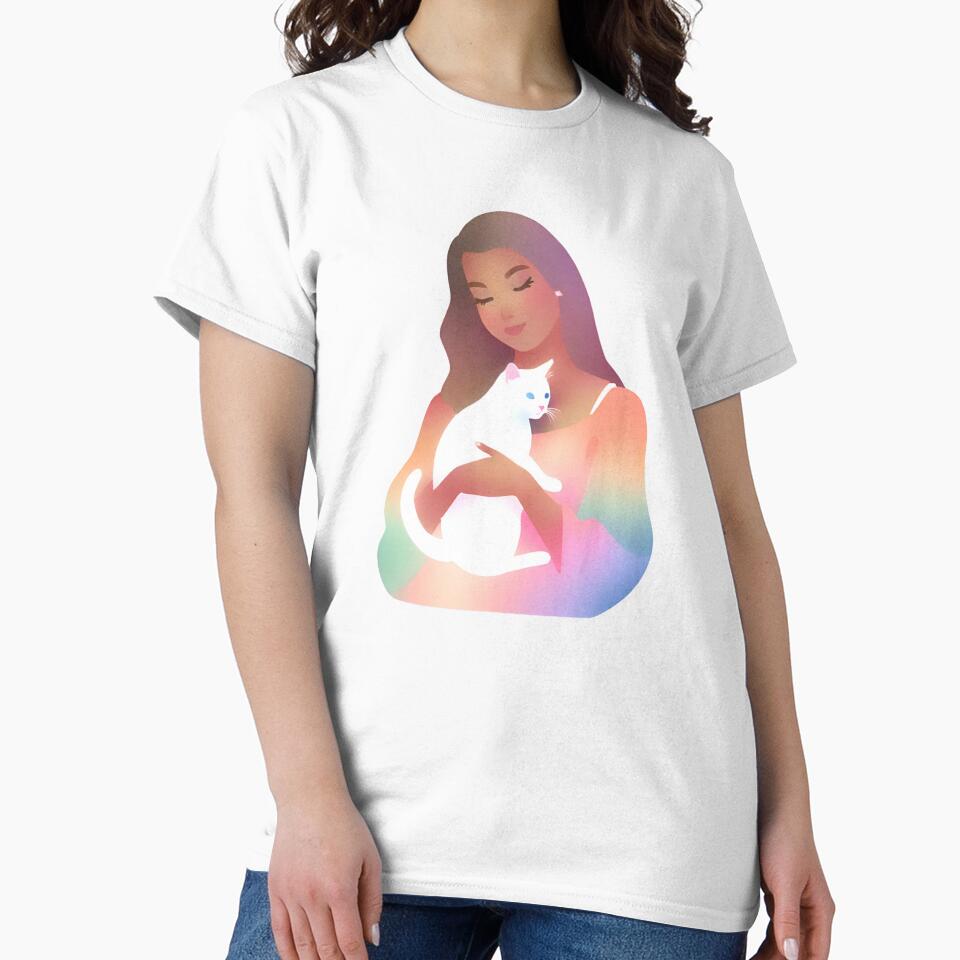 Woman holding cat | Cat mom | Cat lover by PurpleWay T-Shirts, Hoodie, Sweatshirt | BlankRebels.com (Image 2)