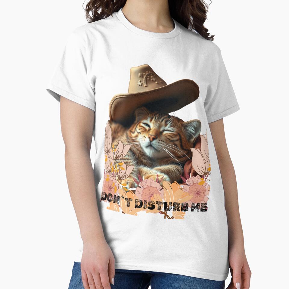 cowboy cat sleeping with cowboy hat by GinnyGi T-Shirts, Hoodie, Sweatshirt | BlankRebels.com (Image 2)