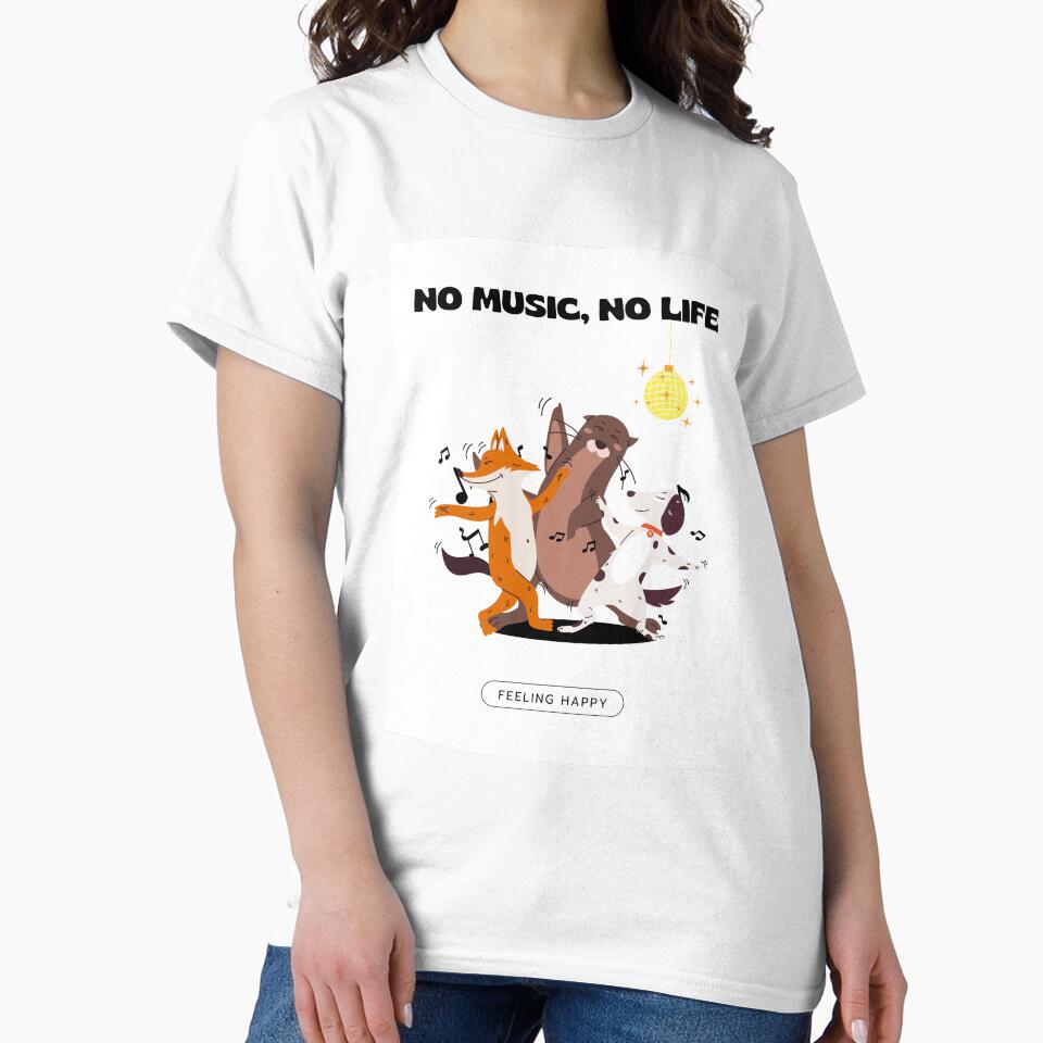 No Music No Life by DesignDuoStudio T-Shirts, Hoodie, Sweatshirt | BlankRebels.com (Image 2)