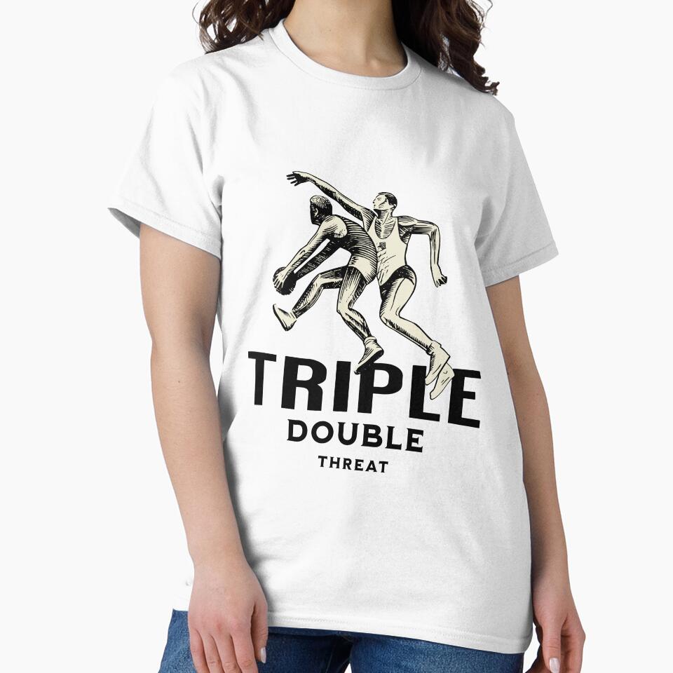 Basketball Stars - Triple Double Threat by BlueCoastPOD T-Shirts, Hoodie, Sweatshirt | BlankRebels.com (Image 2)