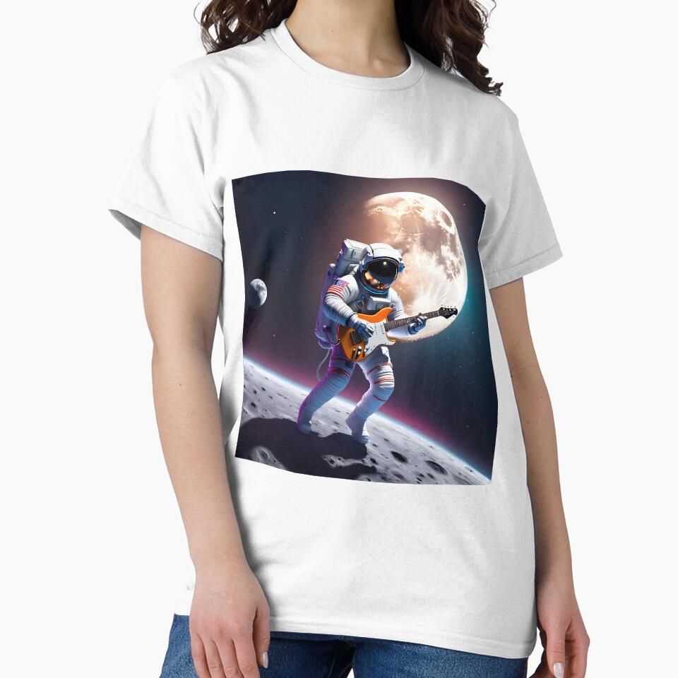 Space Rock - Astronaut Jam Sesh by ThatKrisGuy T-Shirts, Hoodie, Sweatshirt | BlankRebels.com (Image 2)