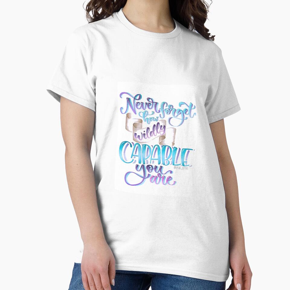 Brush Lettering / Calligraphy Art by Lyssa's Letters - Inspirational Quote "Never forget how wildly capable you... (Image 2)
