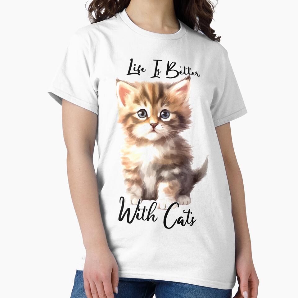 Life Is Better With Cats by OCNau T-Shirts, Hoodie, Sweatshirt | BlankRebels.com (Image 2)