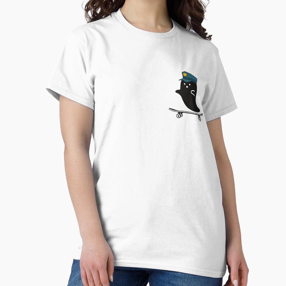 Ghost Police Halloween Skateboarder by MYNTLYF T-Shirts, Hoodie, Sweatshirt | BlankRebels.com (Image 2)