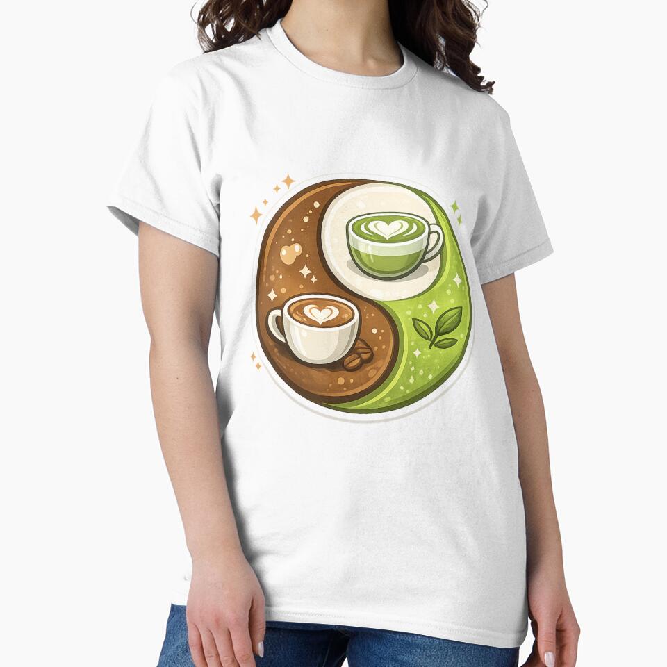 Coffee x Matcha Balance by ViralCollector T-Shirts, Hoodie, Sweatshirt | BlankRebels.com (Image 2)
