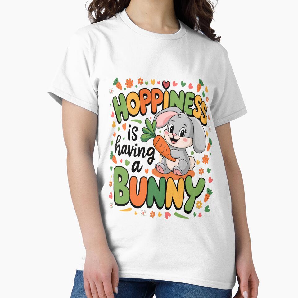 Hoppiness is Having a Bunny – Cute Bunny Lover Design by Petpixy T-Shirts, Hoodie, Sweatshirt | BlankRebels.com (Image 2)
