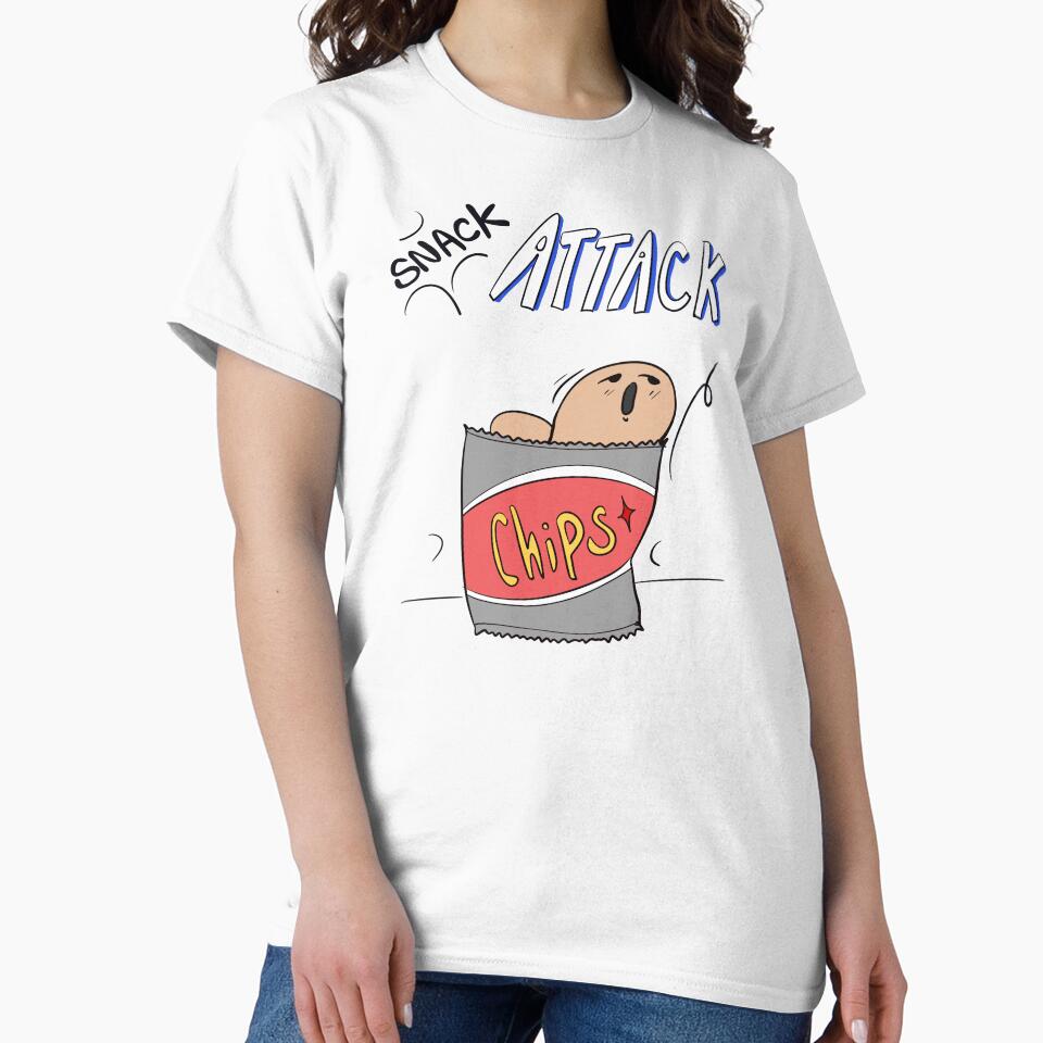 Snack Attack – Hand-Drawn Doodle by mintmono-studio T-Shirts, Hoodie, Sweatshirt | BlankRebels.com (Image 2)