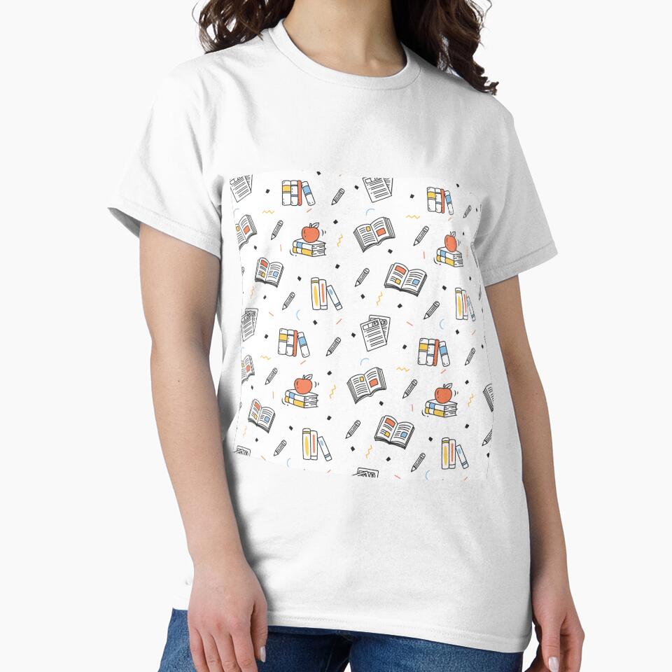 Teacher Seamless Pattern T-Shirts, Hoodie, Sweatshirt