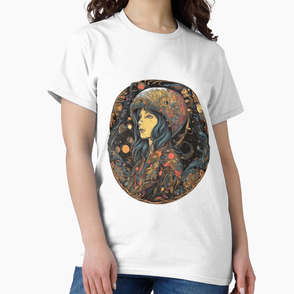vintage art lady in thoughts by amitranvan T-Shirts, Hoodie, Sweatshirt | BlankRebels.com (Image 2)
