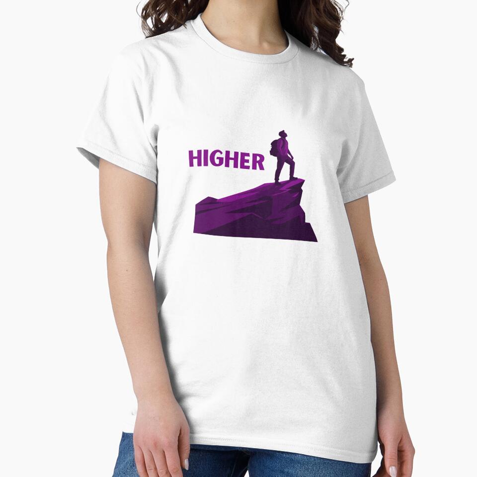 Mountain hiker at the top of the mountain by Chris-graphics-art T-Shirts, Hoodie, Sweatshirt | BlankRebels.com (Image 2)