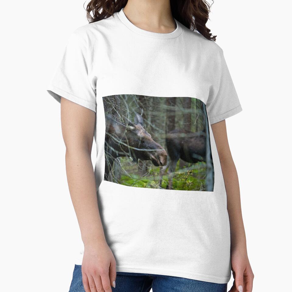 Moose In Woods by Michael Cummings T-Shirts, Hoodie, Sweatshirt | BlankRebels.com (Image 2)