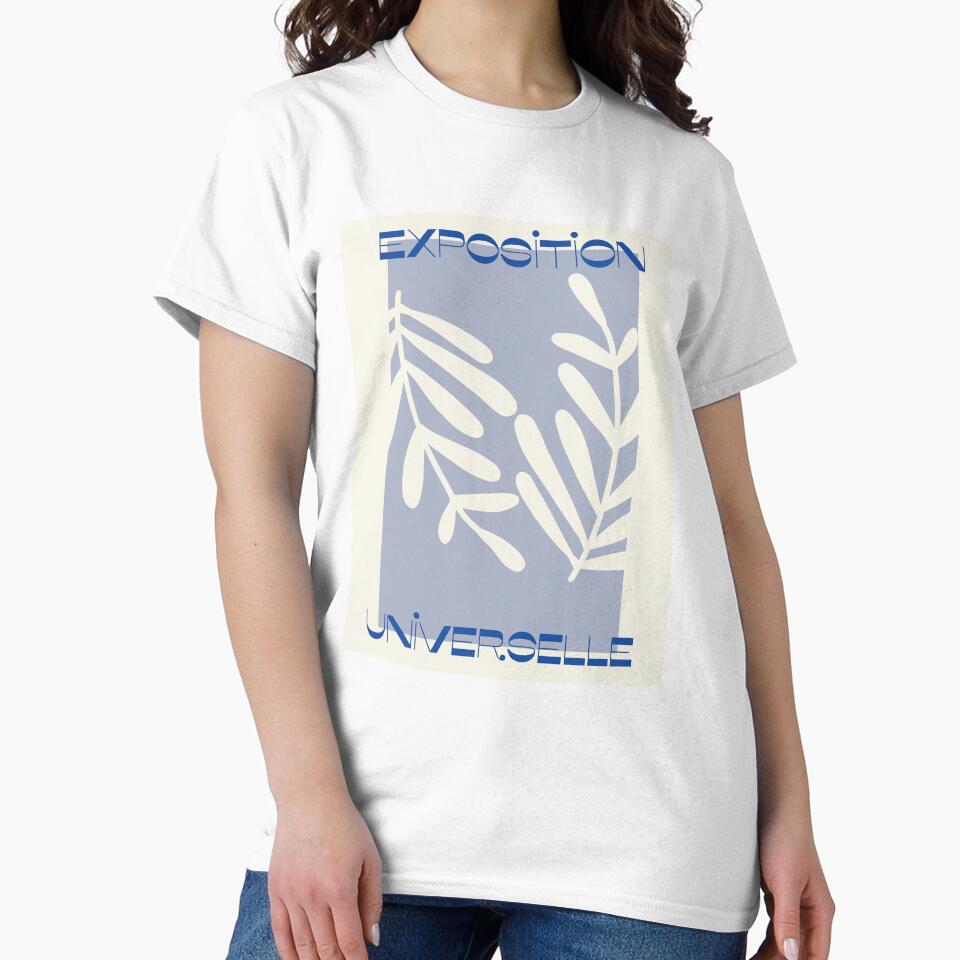 Abstract Modern Blue Shapes Leafs by MarcelleDesign T-Shirts, Hoodie, Sweatshirt | BlankRebels.com (Image 2)