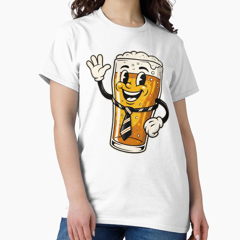 Vintage Rubber Hose Beer Mascot Dad by TeNovaStudio