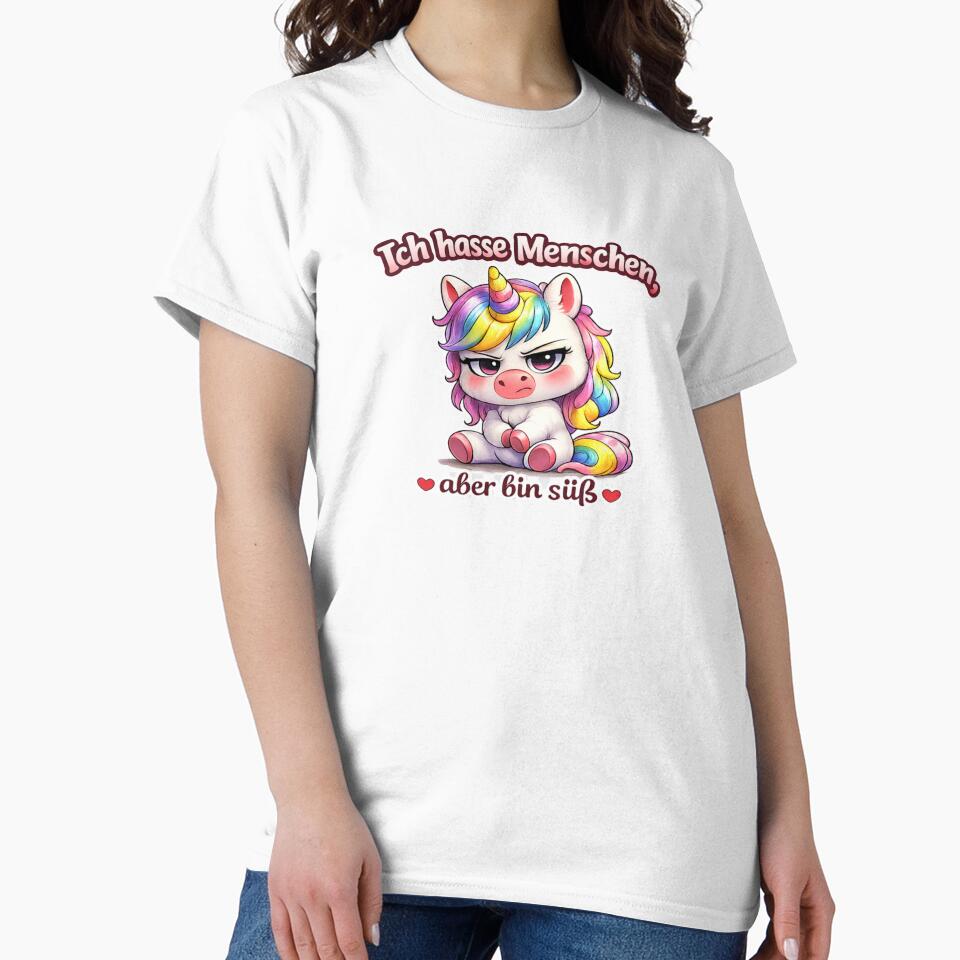 Cute Unicorn But Hates People by Tinosshop T-Shirts, Hoodie, Sweatshirt | BlankRebels.com (Image 2)