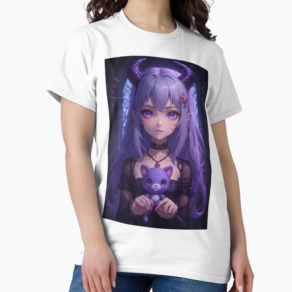 Gothic anime demon girl by ArtsJulian T-Shirts, Hoodie, Sweatshirt | BlankRebels.com (Image 2)