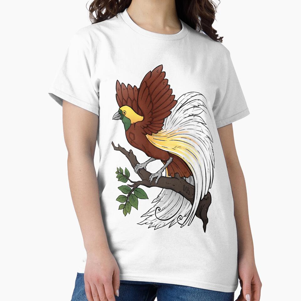 Bird Paradise Artwork Drawing Illustration T-Shirts, Hoodie, Sweatshirt