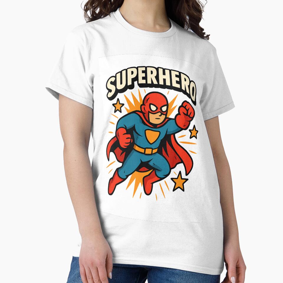 "Retro Superhero Comic – Bold Hero & " T-Shirts, Hoodie, Sweatshirt