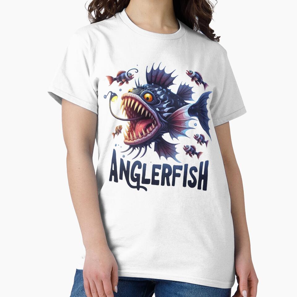 Ocean Creatures, Anglerfish Ocean Creatures by clintang T-Shirts, Hoodie, Sweatshirt | BlankRebels.com (Image 2)
