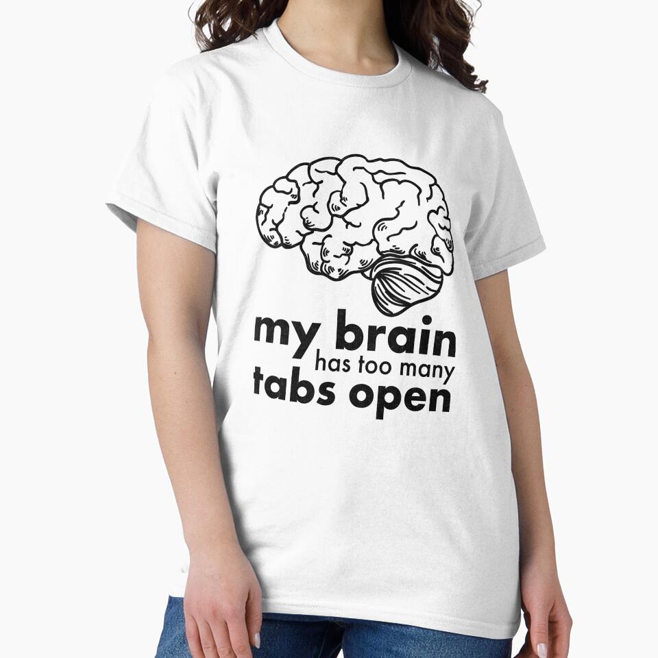 Funny Multi Tasker Brain Mentally Drained Novelty Gift by ripsydesigns T-Shirts, Hoodie, Sweatshirt (Image 2)