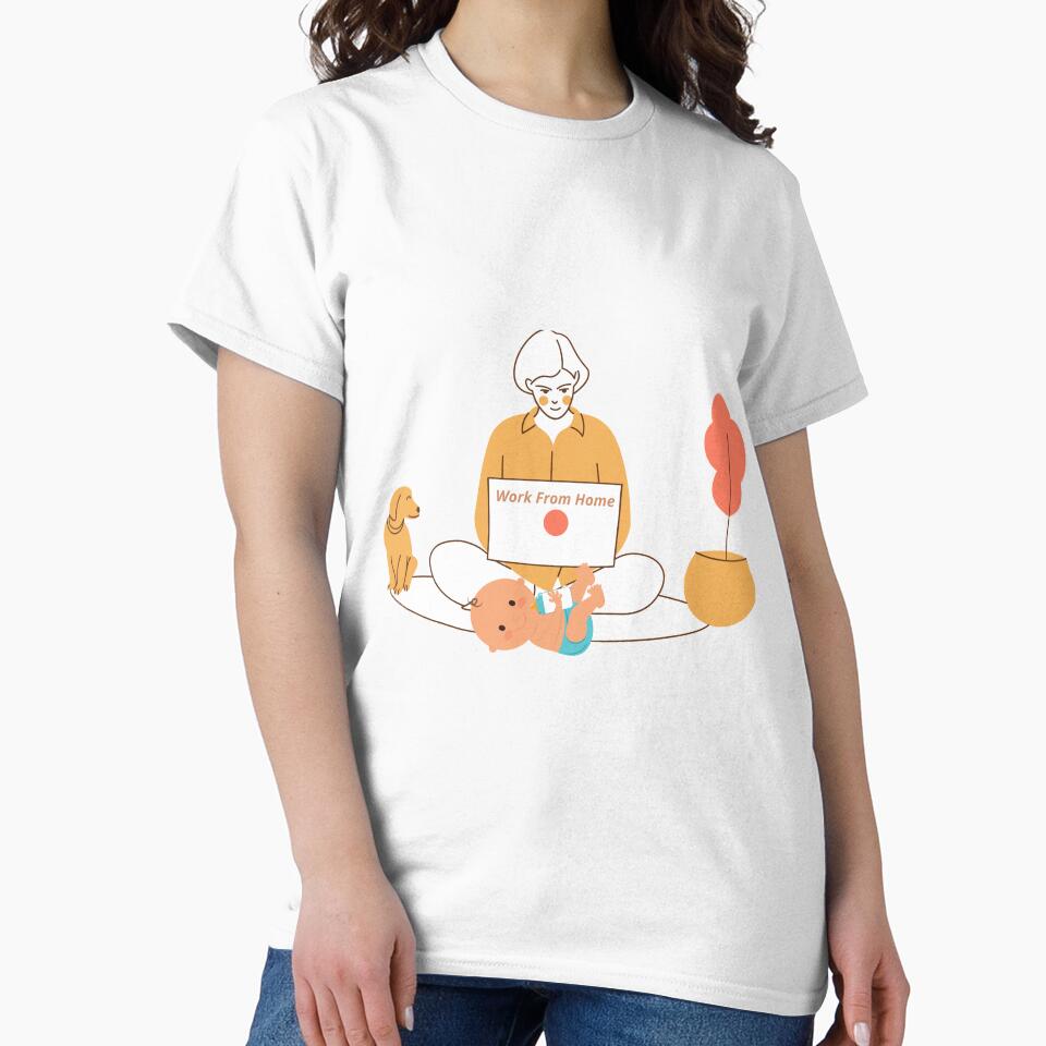 Work From Home-Mom by Trendytstore T-Shirts, Hoodie, Sweatshirt | BlankRebels.com (Image 2)