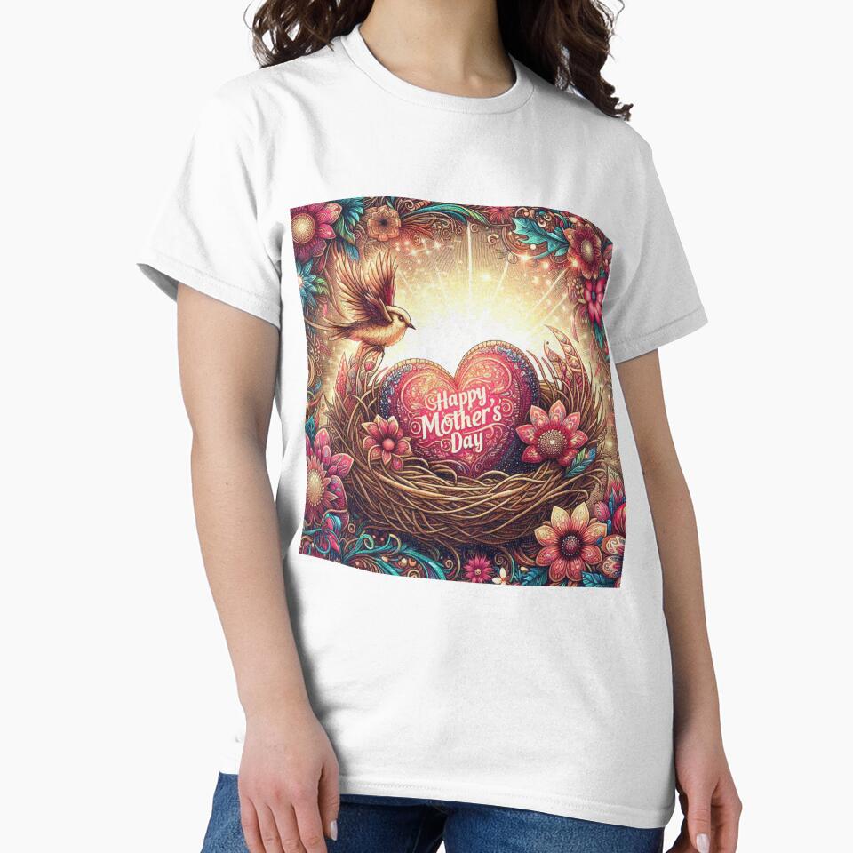Mothers Day Heart in the Nest gift for Mother by Illuministique T-Shirts, Hoodie, Sweatshirt | BlankRebels.com (Image 2)