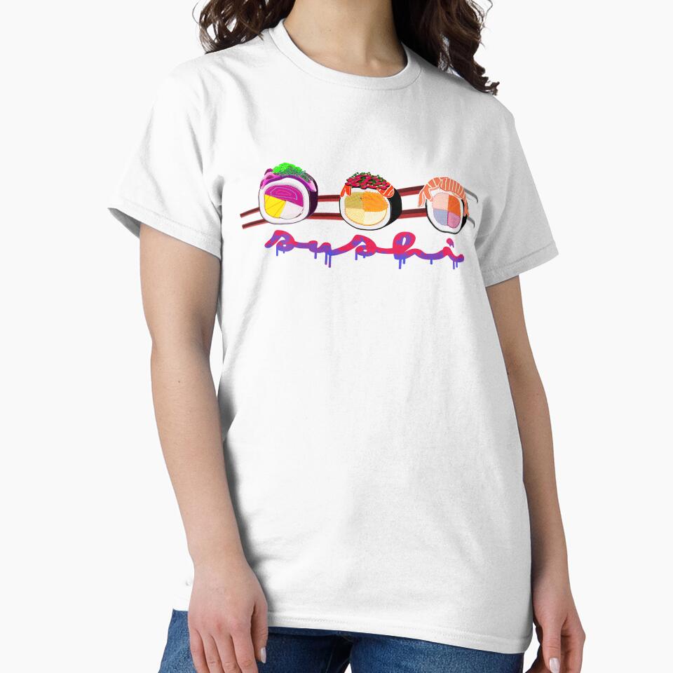 "i love sushi" Themed design by picaflorstore T-Shirts, Hoodie, Sweatshirt | BlankRebels.com (Image 2)