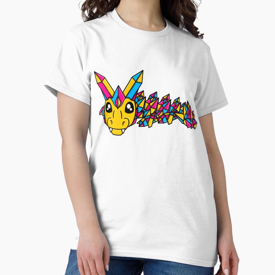 Pansexual Pride Crystal Fidget Dragon by SentABear T-Shirts, Hoodie, Sweatshirt | BlankRebels.com (Image 2)