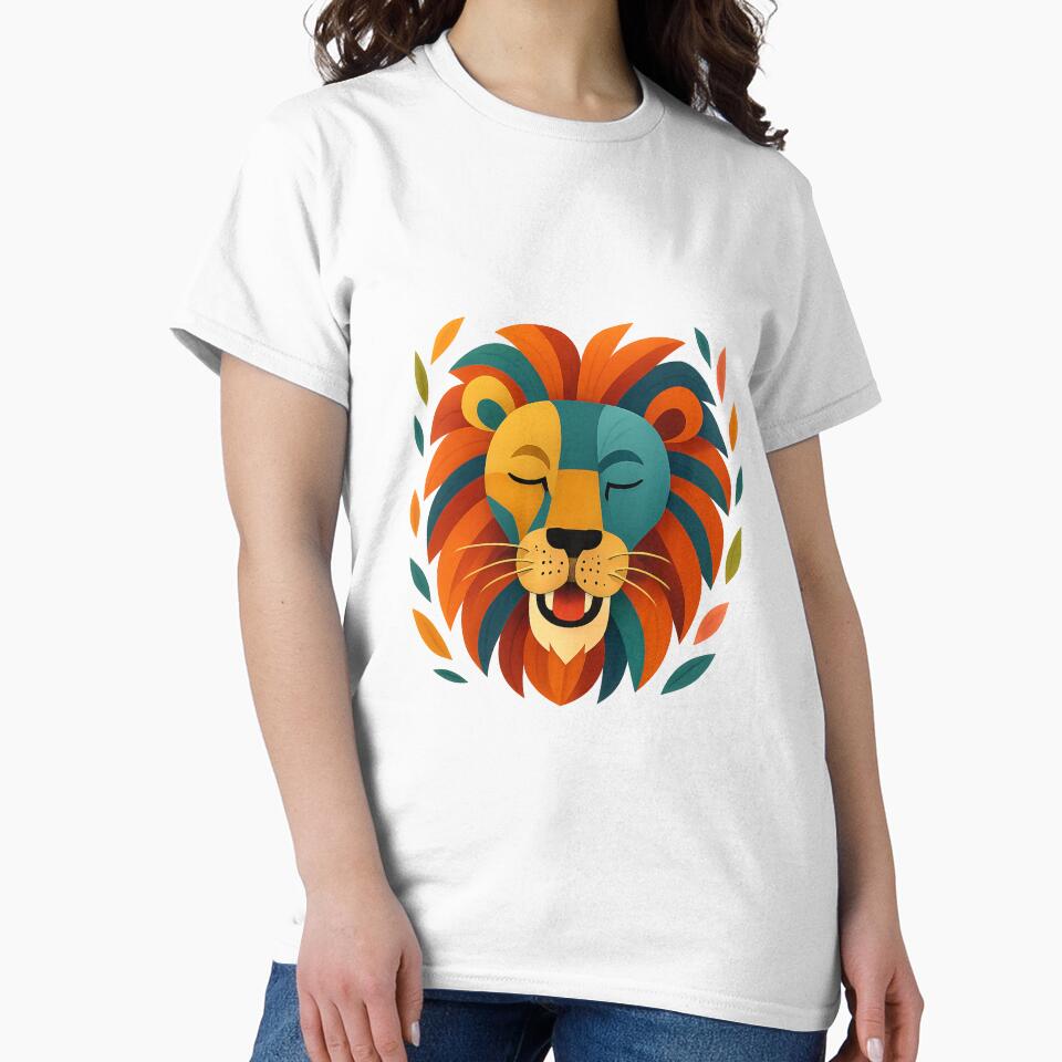 Majestic Lion Minimalist Line Art – Bold, Beautiful & Perfect for Big Cat Lovers! by amiplay T-Shirts, Hoodie,... (Image 2)