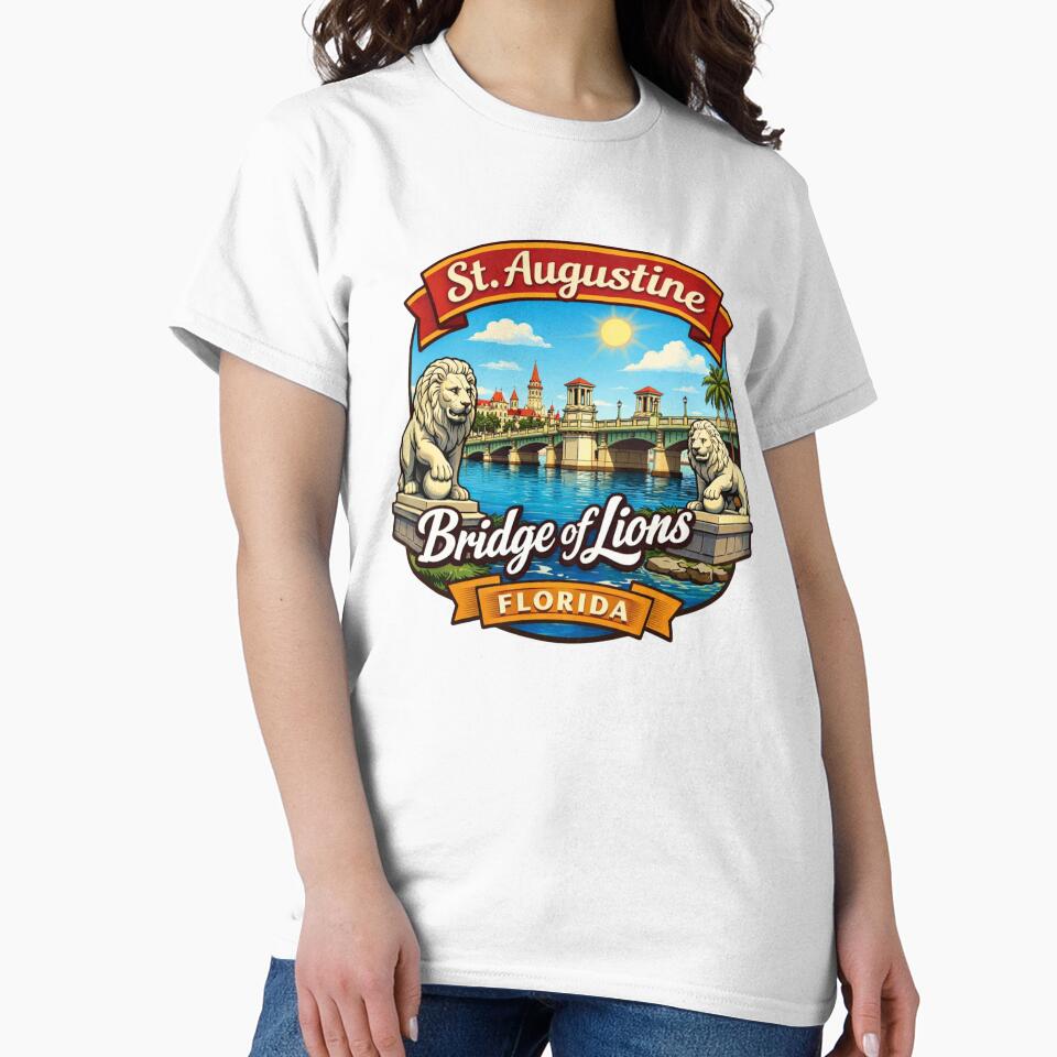 St. Augustine Bridge Lions Florida T-Shirts, Hoodie, Sweatshirt