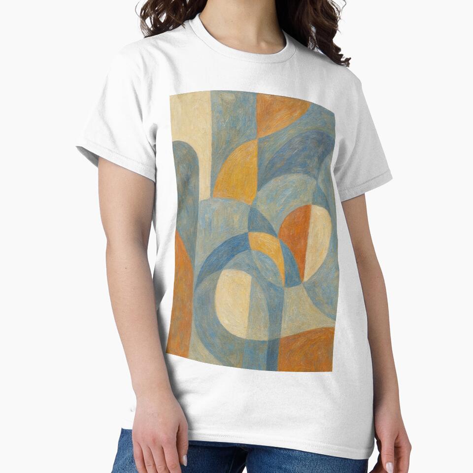 Modern Abstract Venetian Reflections, Earthy Geometric Wall Art by BeaconMarketing T-Shirts, Hoodie, Sweatshirt (Image 2)