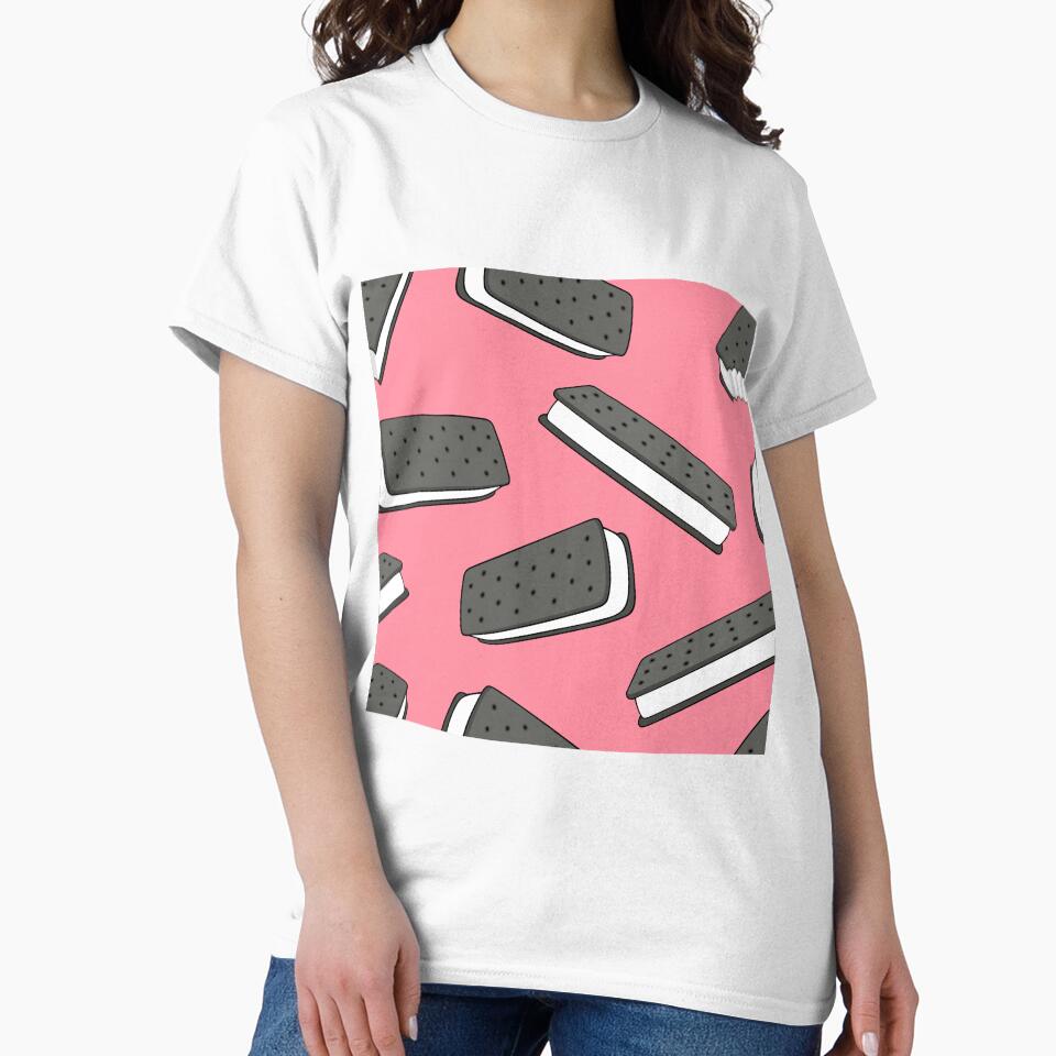 ice cream sandwich - coral by littlearrow