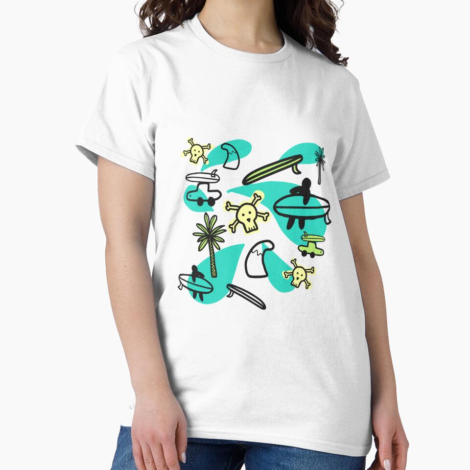 Surf Surfing Illustration Draw Cool Surf Minimal T-Shirts, Hoodie, Sweatshirt