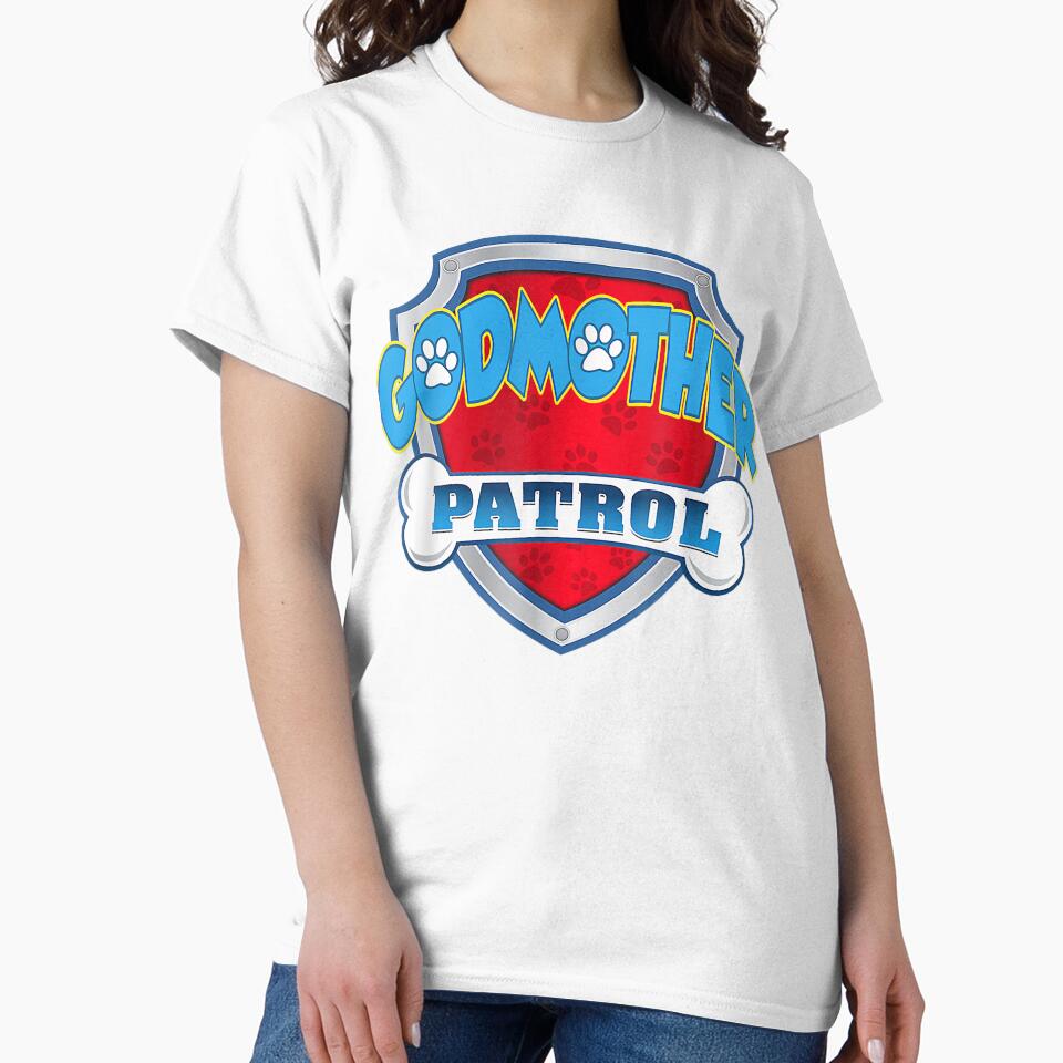 Creative Nimble Enthusiasm Relief Cute Godmother Patrol Shirt-Dog Mom Dad Funny Gift Birthday Party by... (Image 2)