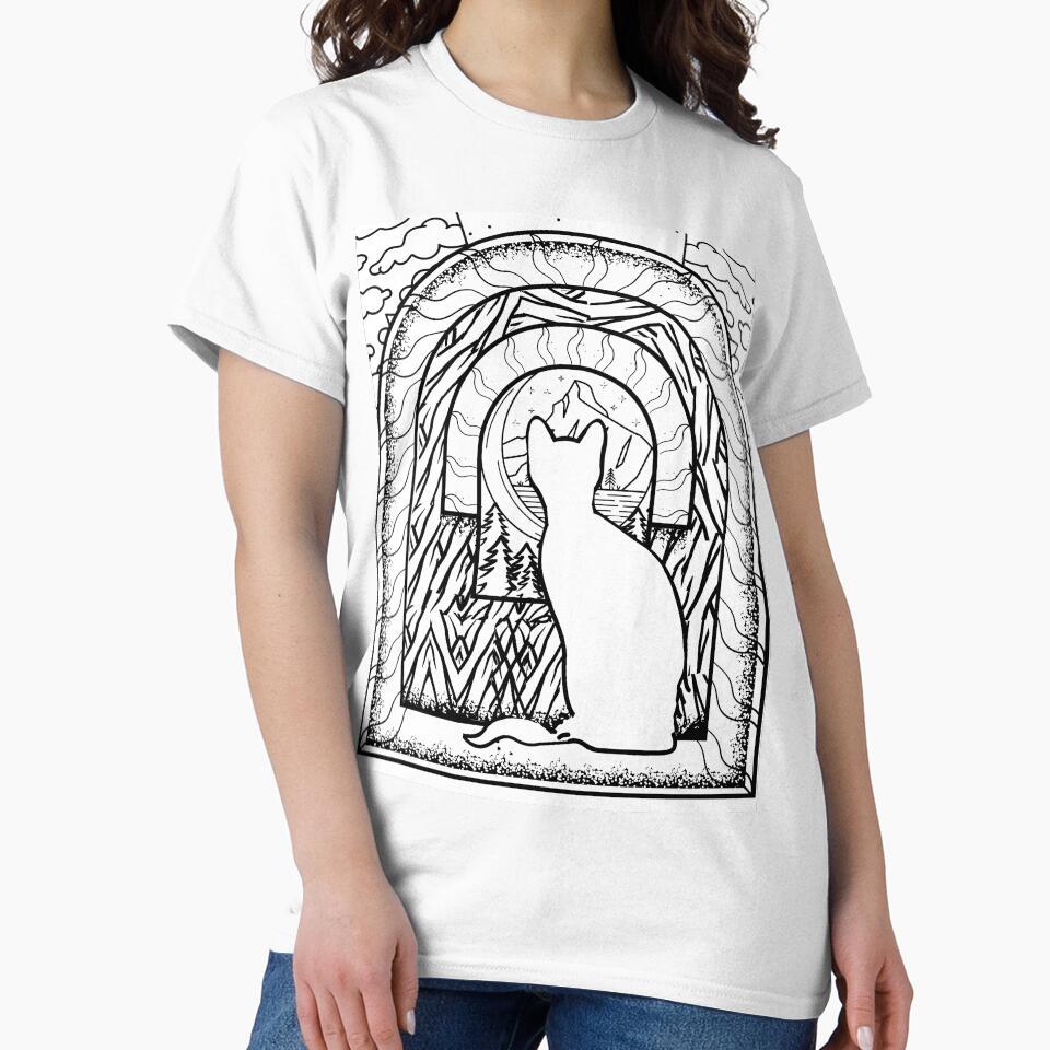 Mystic Moon Cat by LadyZodiac T-Shirts, Hoodie, Sweatshirt | BlankRebels.com (Image 2)