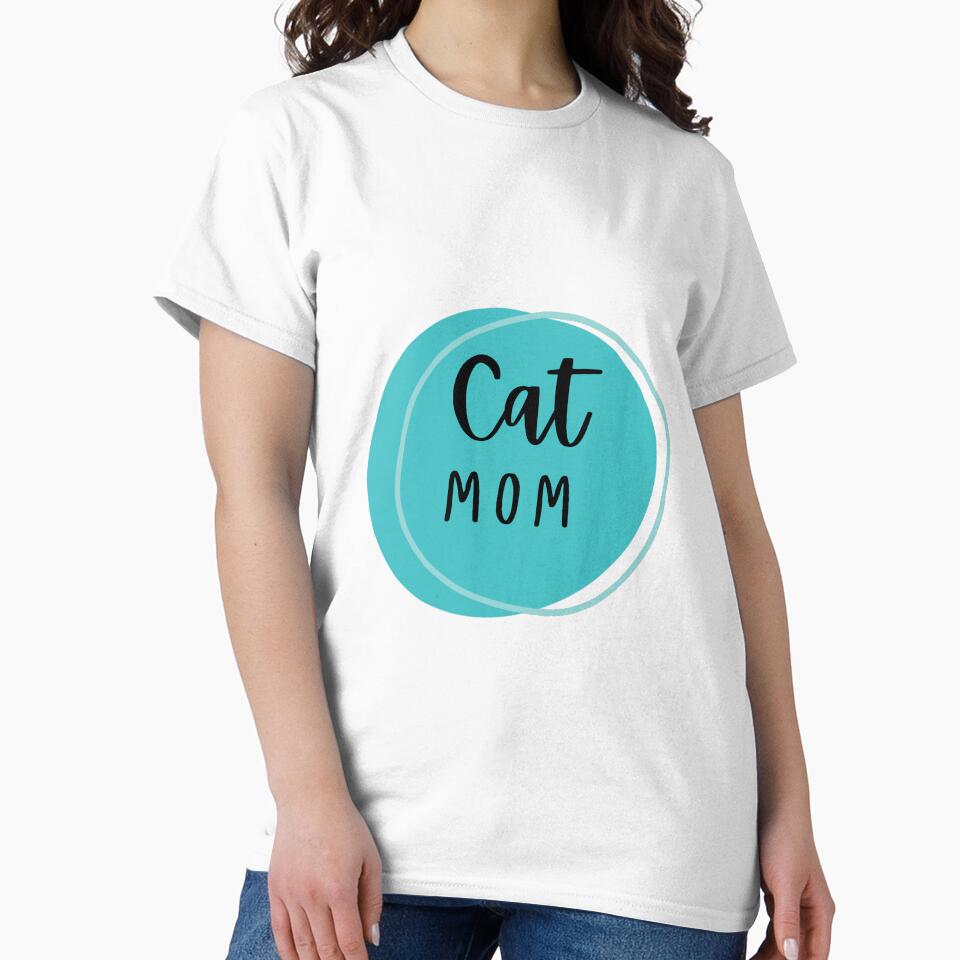 Cat mom turquoise by ghilardimghil T-Shirts, Hoodie, Sweatshirt | BlankRebels.com (Image 2)
