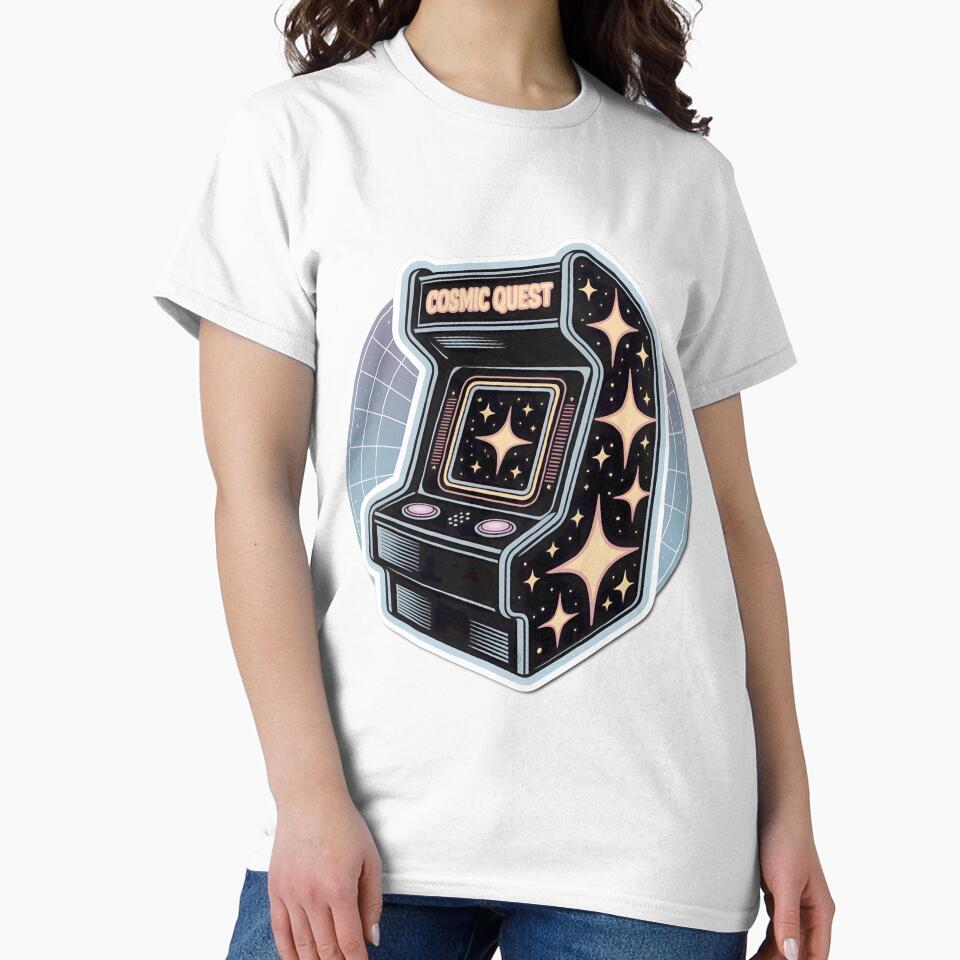 Cosmic Quest Arcade Retro Space Design by SarahccStudio