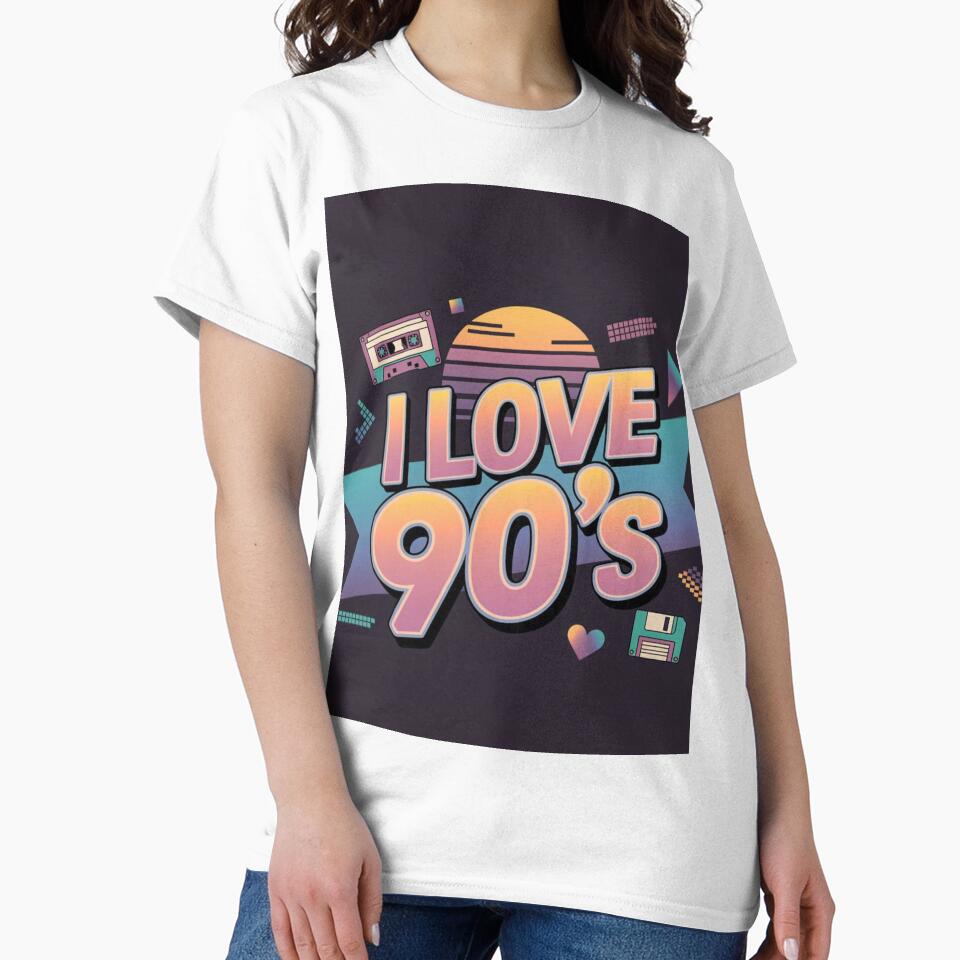 I Love 90'S Retro Vintage 90s Nostalgia T-Shirts, Hoodie, Sweatshirt